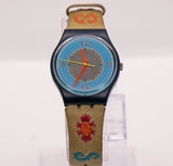 1993 swatch GN126 كانكون ساعة | 90s الهبي خمر swatch جنت