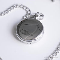 Orologio tascabile minimalista d'argento minimalista | Orologio tascabile abbozzato