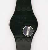 1996 Swatch GB172 CODING Watch | Vintage Black & White 90s Swatch Gent