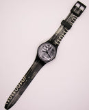 1996 swatch GB172 الترميز ساعة | تسعينات أسود وأبيض خمر swatch جنت