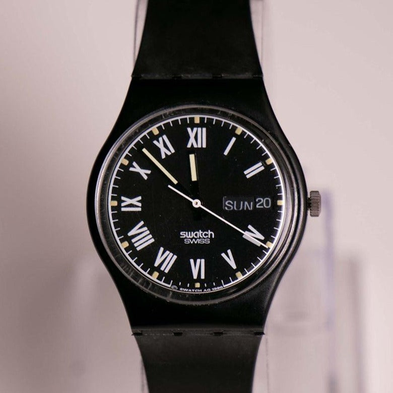 Vintage NERO GB722 Swatch Watch | 1990 Swatch Originals Gent Watch