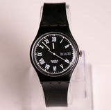 Vintage Nero GB722 Swatch reloj | 1990 Swatch Originals caballero reloj
