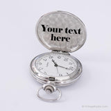 Vintage Royal Pocket Watch | Personalized Train Watch for Men