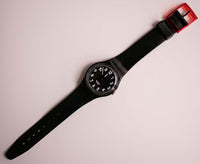 Antiguo Swatch Traje negro GB247 | 2009 vintage negro Swatch reloj