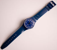 Antiguo Swatch reloj Viento ascendente GN230 | Azul 2009 Swatch Originales reloj
