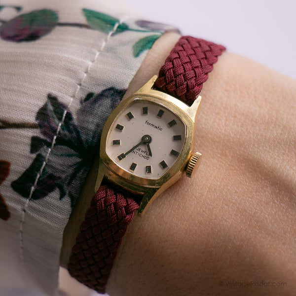 Formatische 17 Juwelen Antichoc Vintage Uhr | 1960er Jahre winziges Armbanduhr