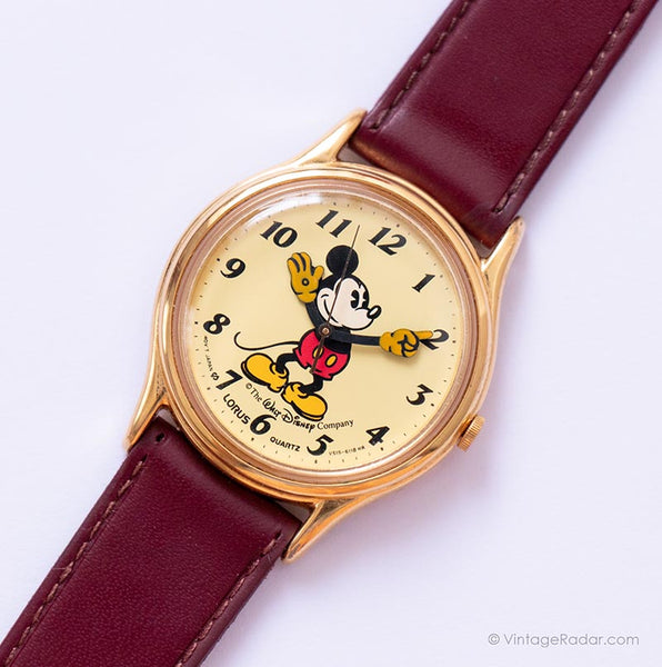 Lorus V515-6118 HR Classic Mickey Mouse reloj de los 90