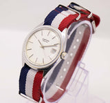 Vintage German Pallas Para Date-Window Watch | 1970s German Watches