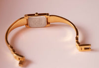 Ton d'or Anne Klein Robe rectangulaire montre | Montres de créateurs vintage
