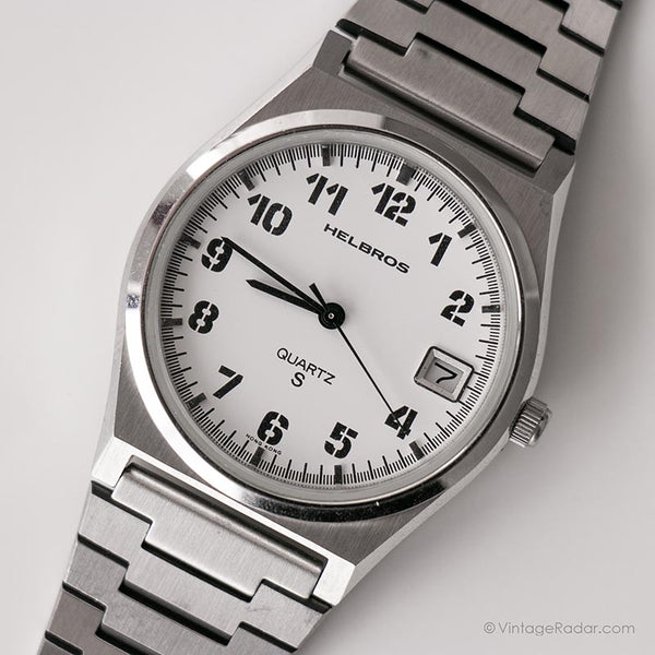 Vintage Silver-tone Helbros Watch | Best Vintage Mens Watches