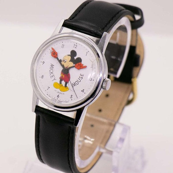 1960er Jahre Mickey Mouse Mechanisch Uhr | Vintage Swiss Disney Uhr