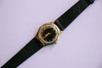 Ancien Stowa Cadran noir parat montre | 17 bijoux allemand mécanique montre