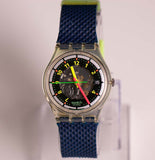 Vintage ▾ Swatch Black Line GK402 | Raro 1991 Swatch Guarda originali