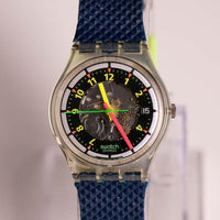 Vintage Swatch BLACK LINE GK402 | RARE 1991 Swatch Watch Originals