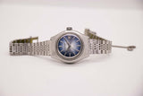 1960er Jahre Citizen 21 Juwelen 28800 Hi Beat Automatic Uhr Blaues Zifferblatt