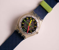 كلاسيكي Swatch الأسود خط GK402 | نادر 1991 Swatch مشاهدة النسخ الأصلية