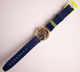 Jahrgang Swatch Schwarze Linie GK402 | Selten 1991 Swatch Uhr Originale