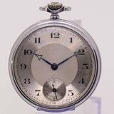 Bolsillo alemán de la década de 1960 reloj | Hombre raro ferrocarril militar reloj