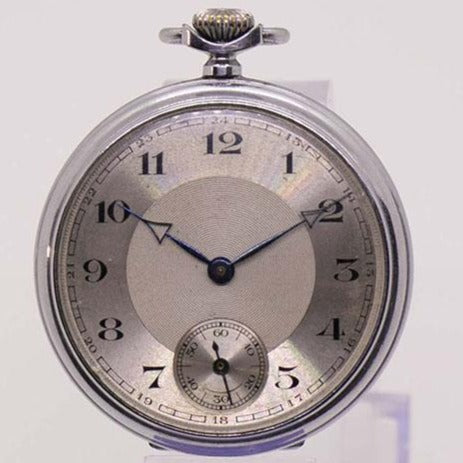 1960s German Pocket Watch | Mens Rare Military Railroad Watch