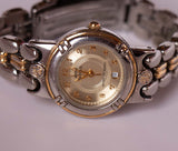 Silberton Anne Klein Datum Uhr für Frauen | Vintage Designer Uhren