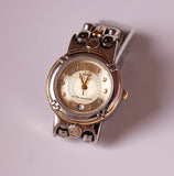Tono plateado Anne Klein Fecha reloj para mujeres | Relojes de diseñador vintage