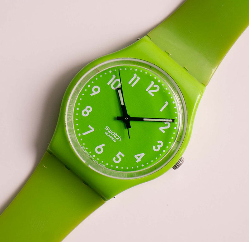 Vintage LEMONGRASS GG204 Swatch Watch | 2009 Swatch Originals Gent ...