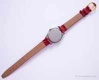 Lorus V515 6128 UM Mickey Mouse Watch for Women on Red Strap
