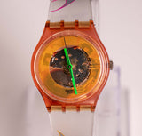1990 Vintage Swatch Mango Dream Gr105 orologio | Quadrante scheletro Swatch