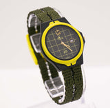 Vintage Lotus GTI Date Watch watch watch with Black Dial & Yellow Bote