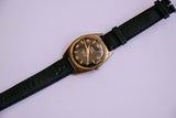 TRADA Black Dial Mechanical Watch | 1970s Shockproof Vintage Watch