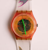1990 vintage Swatch Mango Dream GR105 montre | Cadran squelette Swatch