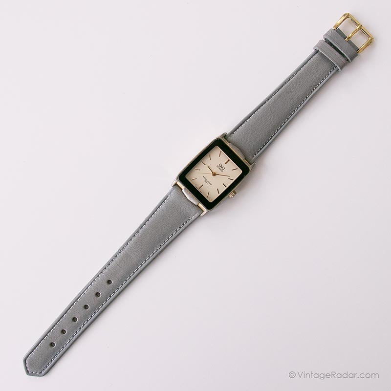 Vintage Rectangular Q&Q Watch | Affordable Watches for Women – Vintage ...