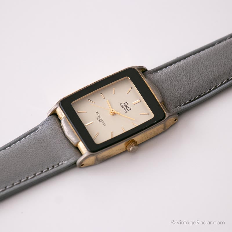 Vintage Rectangular Q&Q Watch | Affordable Watches for Women – Vintage ...
