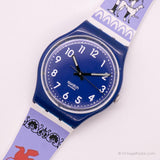 2010 Swatch GN230 dans le vent montre | Bleu Swatch Gant