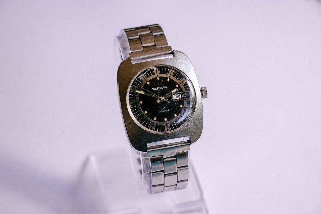 Vintage 1970s Westclox 17 Jewels Mechanical Watch for Men and Women ...