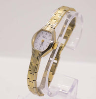 Cuarzo clásico de tono de oro vintage reloj para mujeres | Hecho en Alemania Occidental