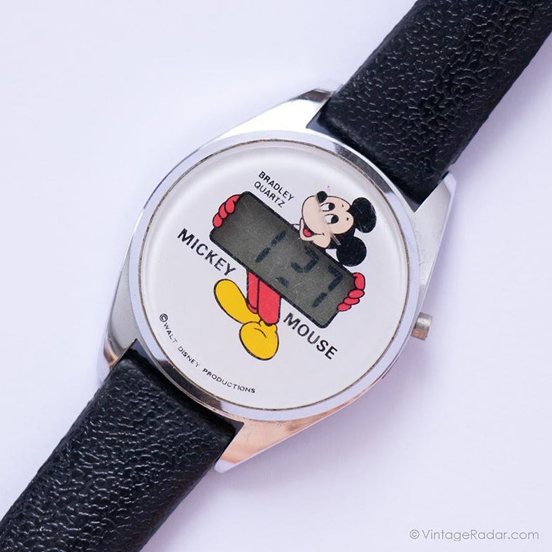 1980s Bradley Digital Mickey Mouse Watch | Walt Disney Productions