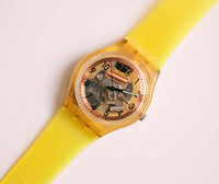Vintage Swatch SKK100 FREERIDE Watch | RARE 1994 Swatch Skeleton Dial