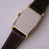 Rectangulaire de ton or vintage montre Pour les hommes | Montres-bracelets pour hommes vintage