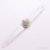 2000 Swatch GK733 cubierto de nieve reloj | Día blanco y fecha Swatch