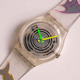 Antiguo Swatch GK197 Bolas giratorias | 1995 transparente Swatch reloj