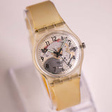 ORIGINAL TRANSPARENT GK209 Vintage Swatch Watch | Skeleton Swiss Watch