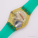 Vintage 2000 Swatch GK736 orologio opposto | Nero Swatch Gentiluomo