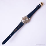 Bleu vintage Timex montre Pour les dames | Cadran rond montre
