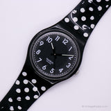 2011 Swatch GB247K BLACK SUIT DOTS Watch | Polka Dot Swatch