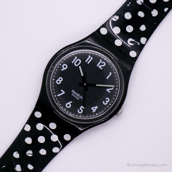 2011 Swatch Dots de costume noir GB247K montre | Pois Swatch