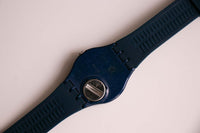 كلاسيكي Swatch فقط أزرق GN715 ساعة | تاريخ يوم أزرق نادر Swatch راقب