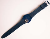 Ancien Swatch Juste bleu gn715 montre | Date de la journée bleue rare Swatch montre