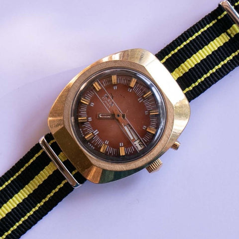 Ancien Slava 27 Jewels Mécanique plaqué or montre | Montres soviétiques rares