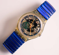 Antiguo Swatch reloj GK215 Color Fish | Raro 1996 Swatch reloj